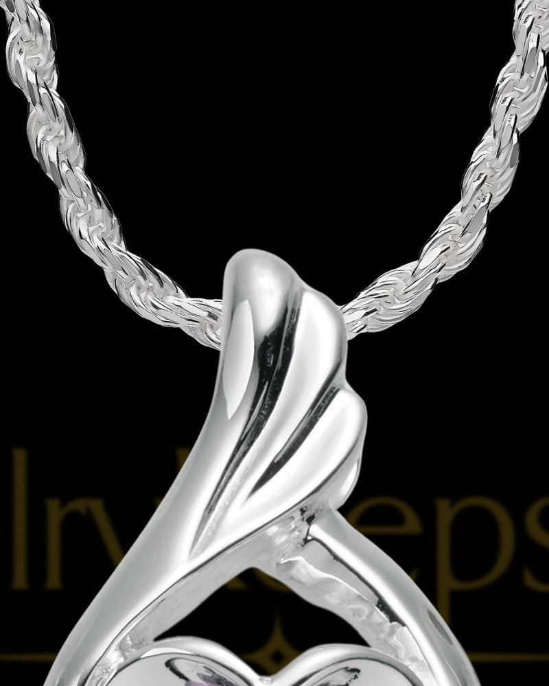 Camilla Sterling Silver Heart Charm For Ashes