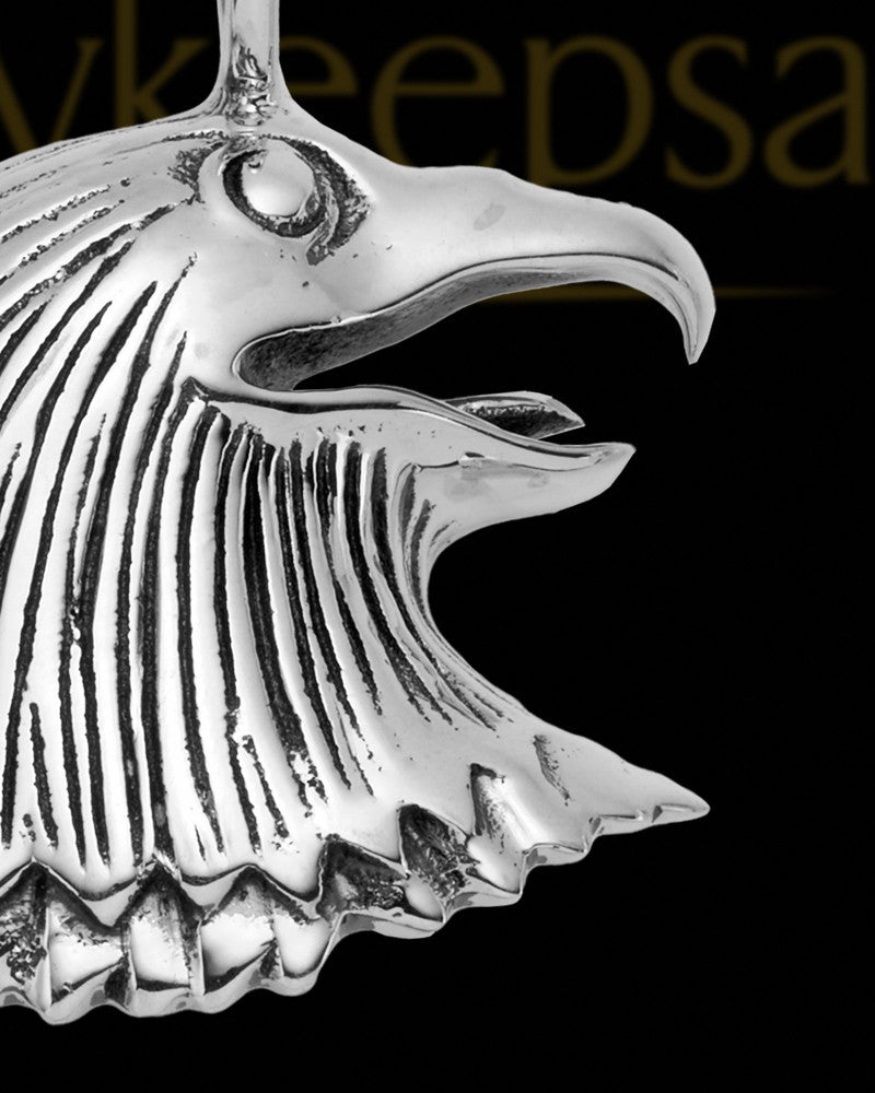 Sterling Silver Noble Eagle Cremation Necklace