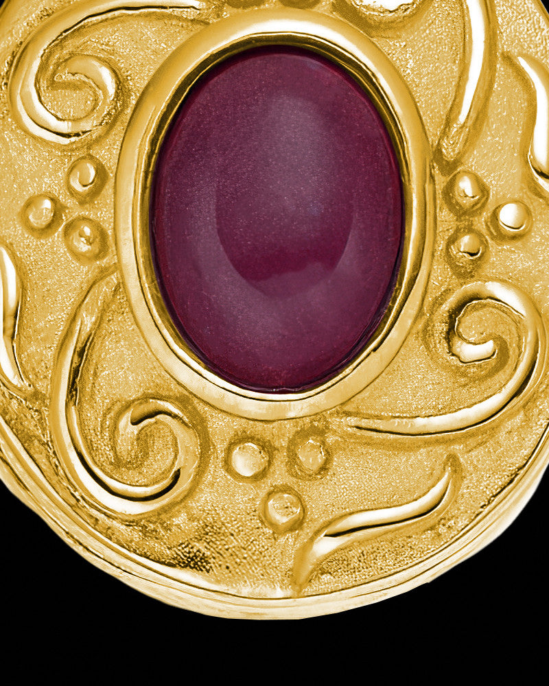 Gold Plated Infinite Round Photo Locket Cremation Necklace