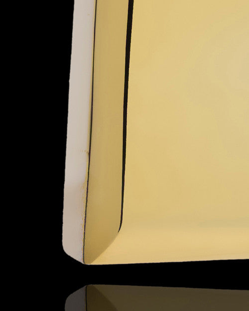14K Gold Shimmer Rectangle Cremation Necklace