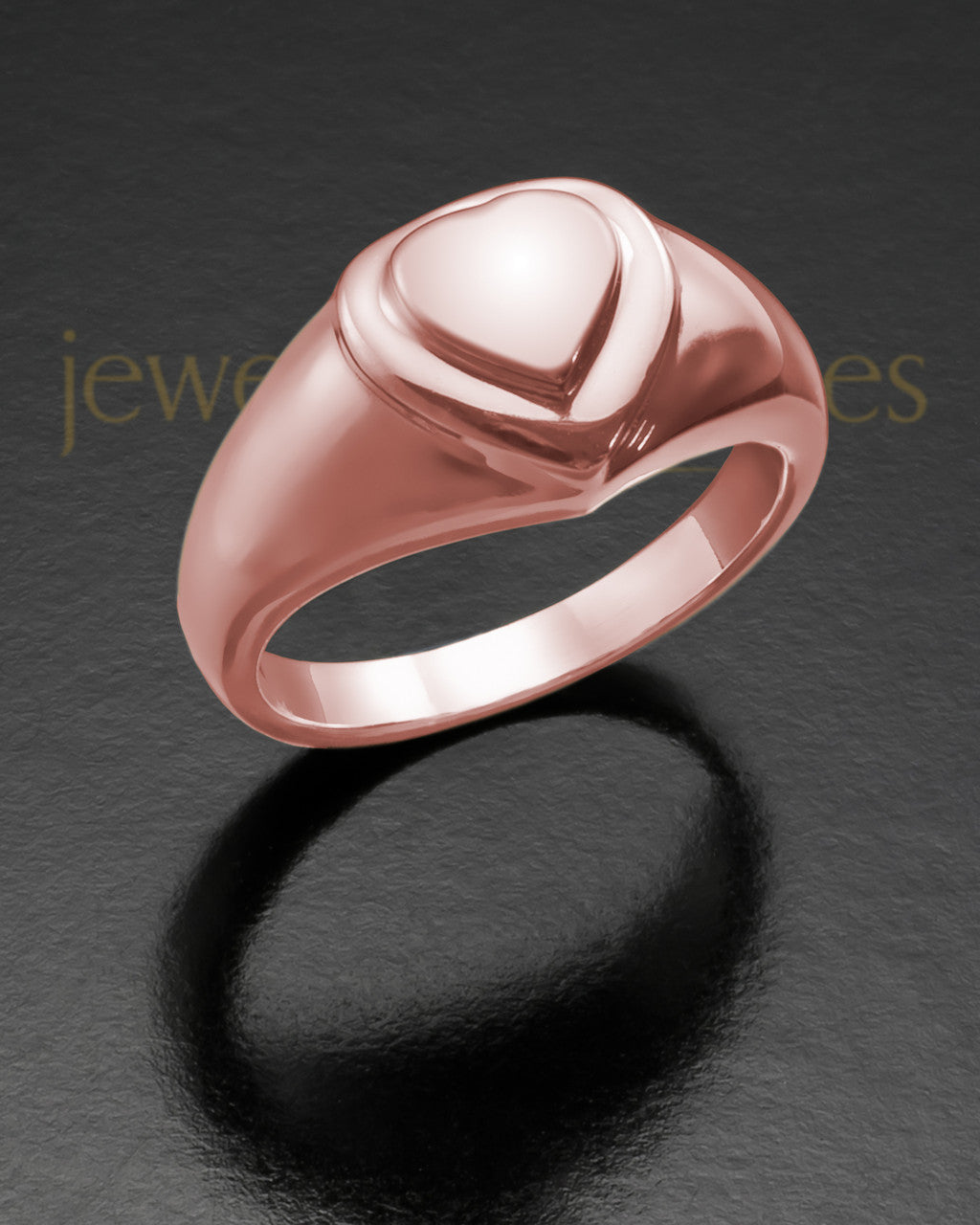 Ladies 14K Rose Gold Forever Love Memorial Ring