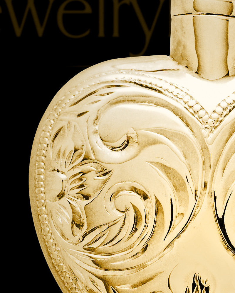 Cremation Urn Locket 14K Gold Spirit Heart