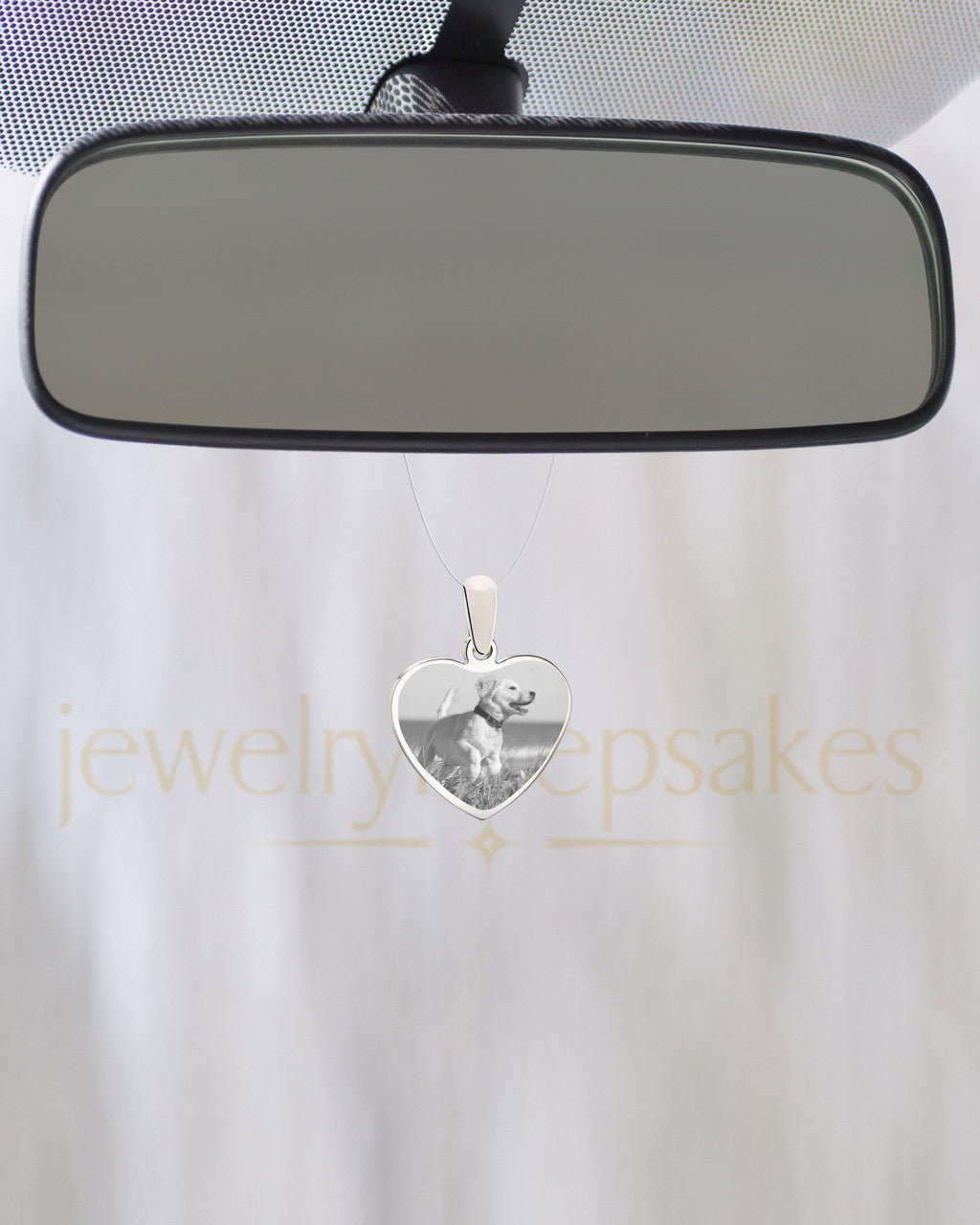 Heart Stainless Pet Reflection Photo Keepsake