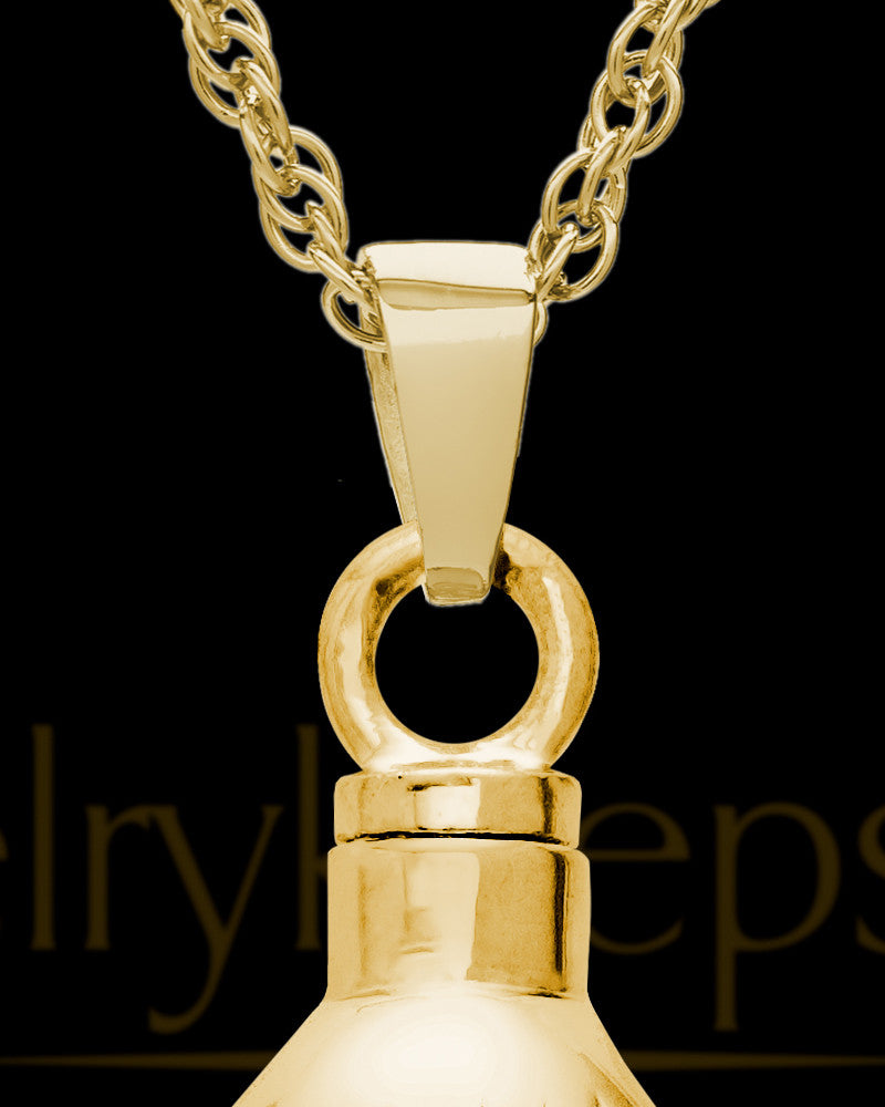Ash Pendant 14K Gold Shells
