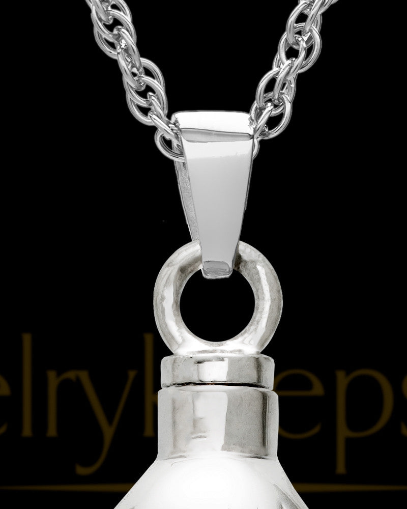 Ash Pendant 14K White Gold Shells