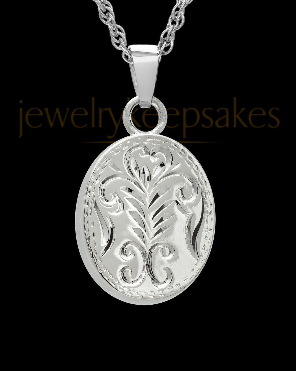 Cremation Ash Jewelry Sterling Silver Majesty Round Keepsake