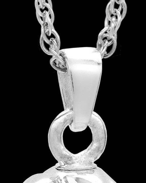 14K White Gold 2 Person Contemporary Companion Infinity Ash Pendant