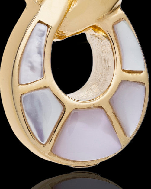 14K Gold 2 Person Contemporary Companion Infinity Ash Pendant