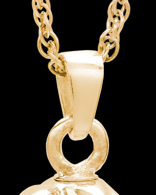 14K Gold 2 Person Traditional Companion Infinity Ash Necklace