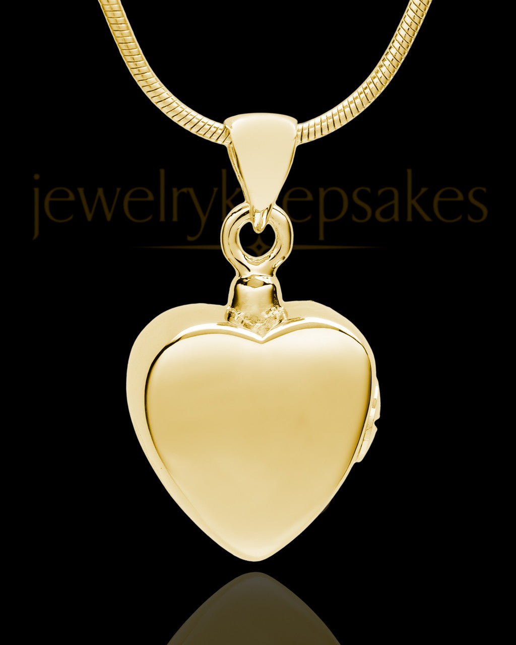 Gold Plated Gentle Heart Urn Pendant