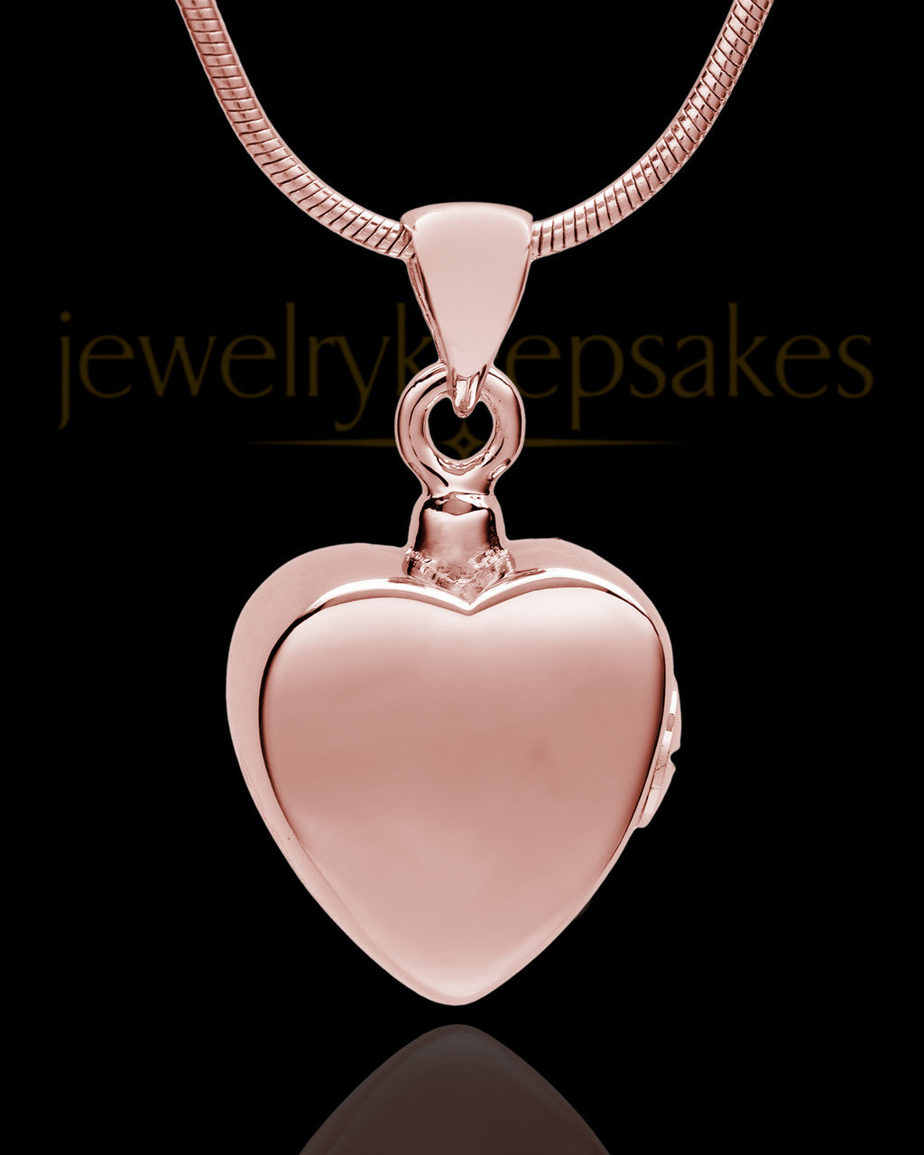 Rose Gold Plated Gentle Heart Urn Pendant