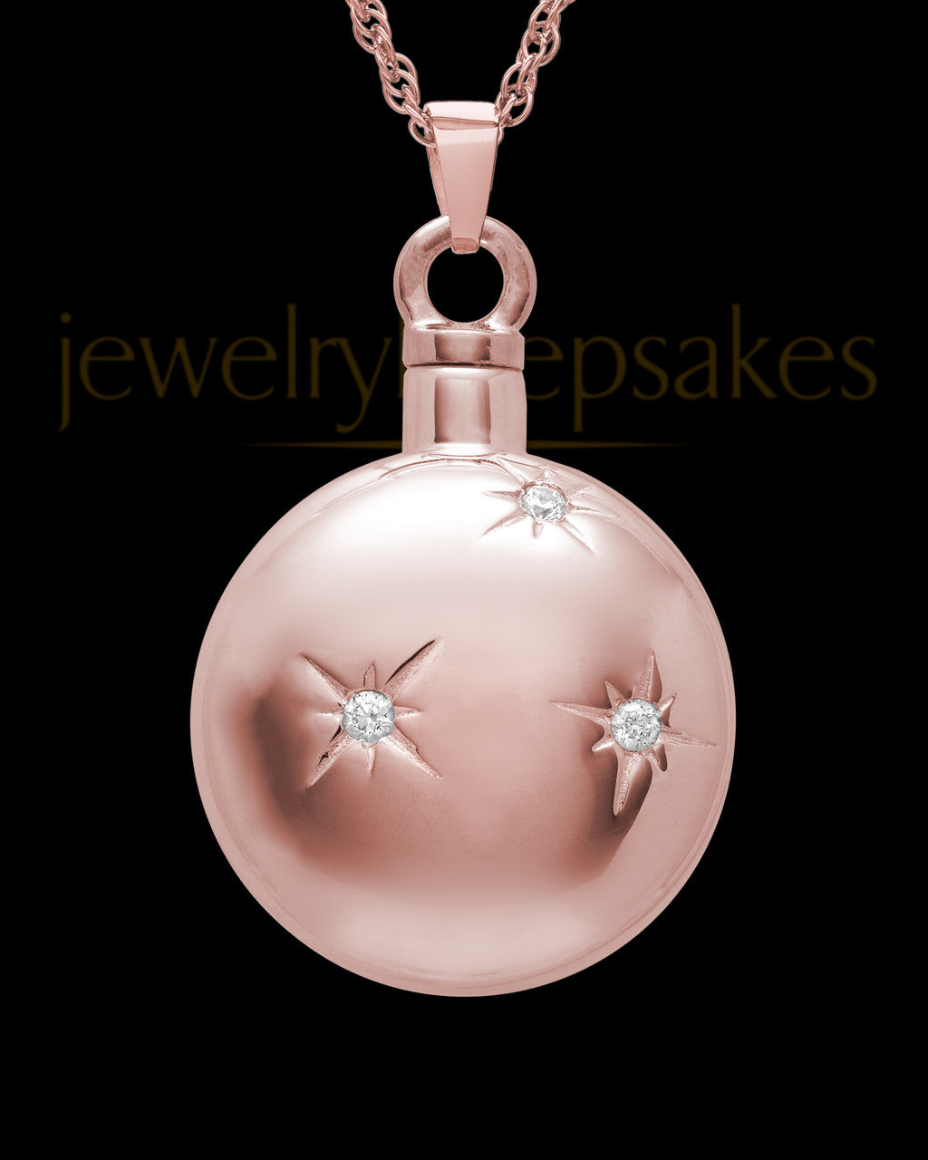 Keepsake Pendant Starburst 14K Rose Gold