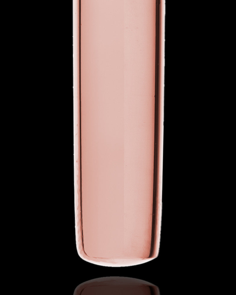 Pet Necklace Urn 14K Rose Gold Raised Paw Cylinder
