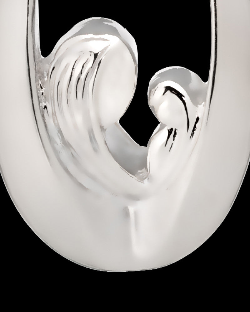 Jewelry Urn 14K White Gold Heartfelt Round Keepsake