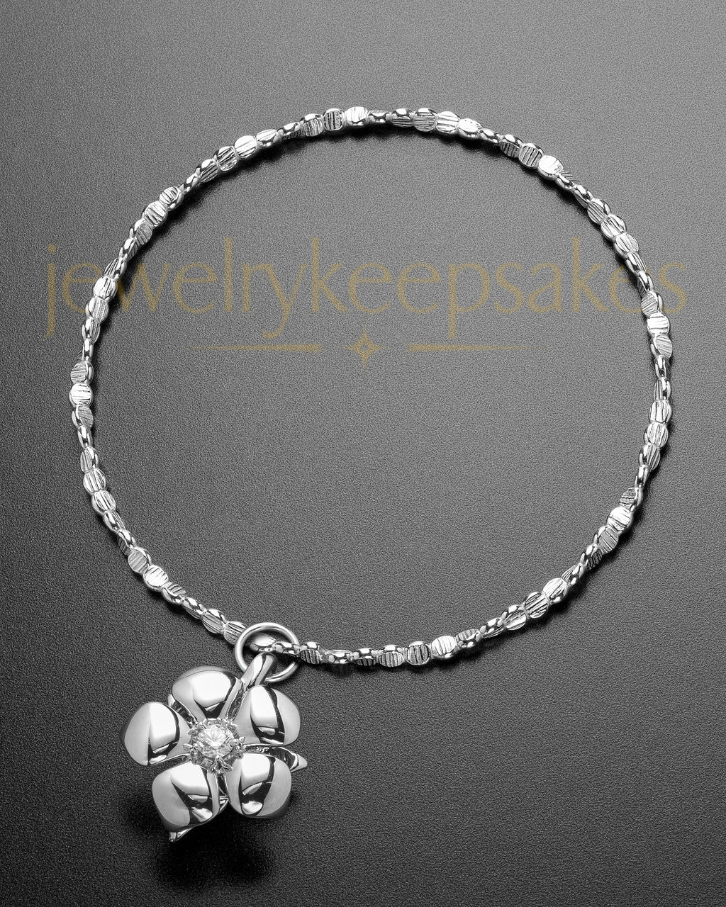 Luxury Blooming Sterling Cremation Bracelet