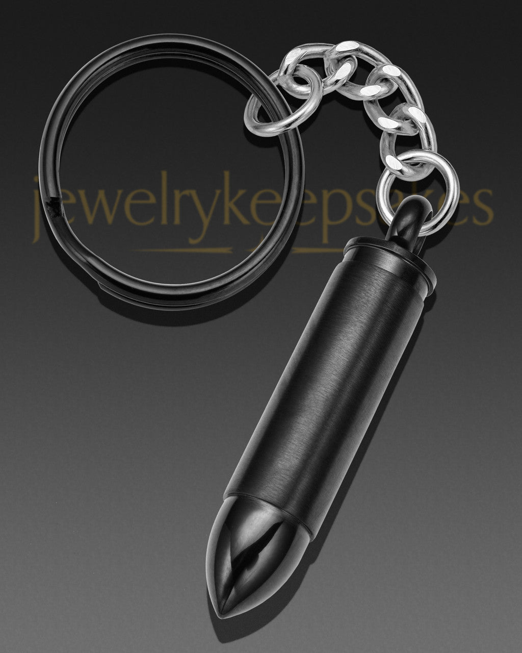 Bulleted Black Memorial Keychain