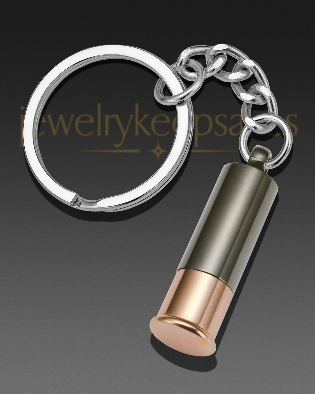 Black Shotgun Shell Urn Keychain
