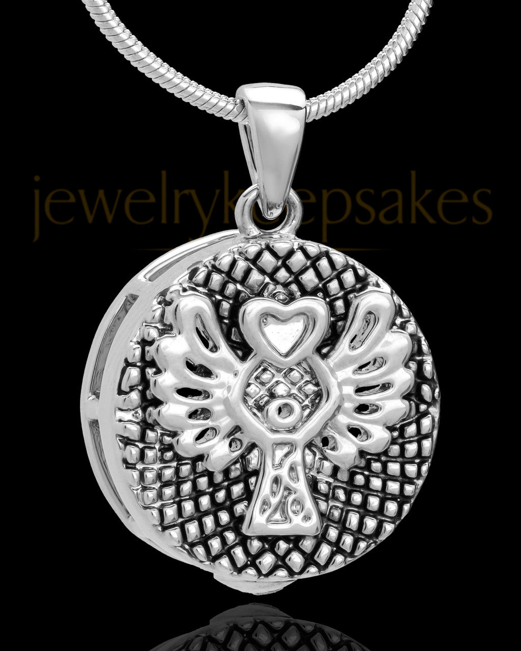 Sterling Silver Praise Cremation Urn Pendant
