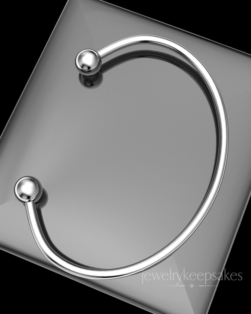 Sterling Silver Split Cape Permanently Sealed Waterproof Cremation Bracelet
