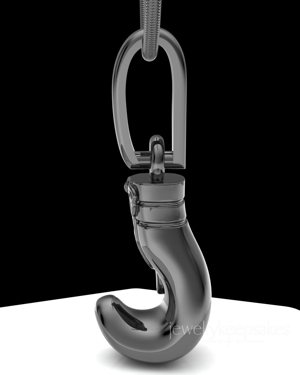 Black Plated Boxing Glove Permanently Sealed Waterproof Cremation Pendant