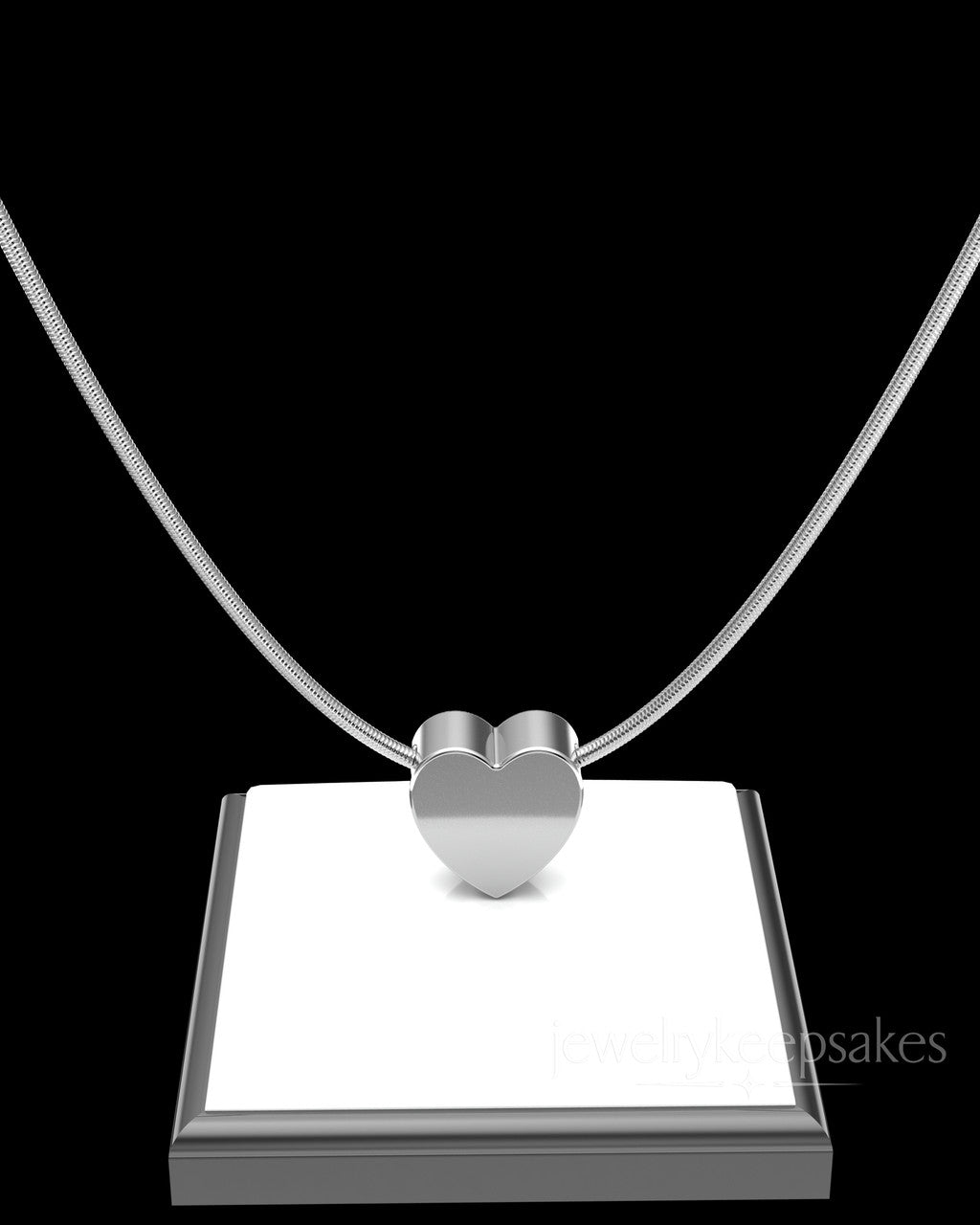 Sterling Silver Natural Heart Permanently Sealed Waterproof Jewelry