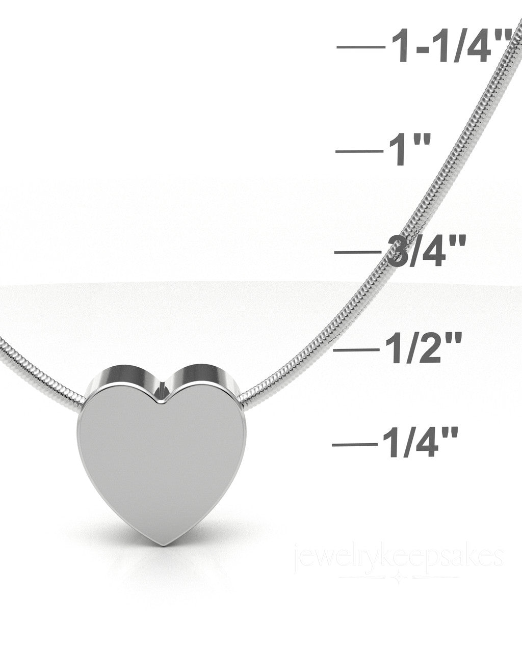 Sterling Silver Natural Heart Permanently Sealed Waterproof Jewelry