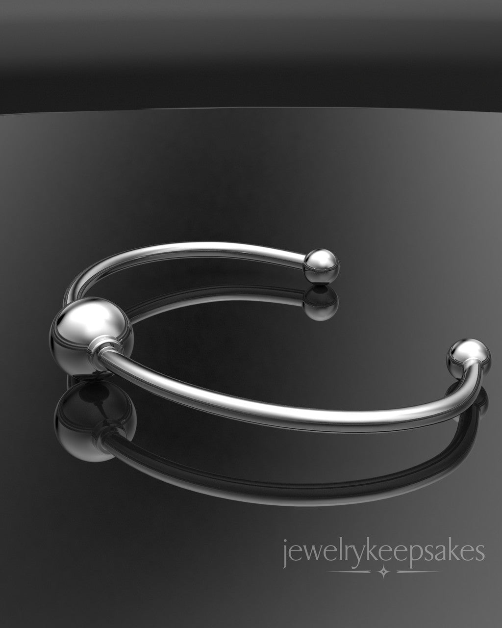 Sterling Silver Permanently Sealed Waterproof Fixed Cape Bracelet