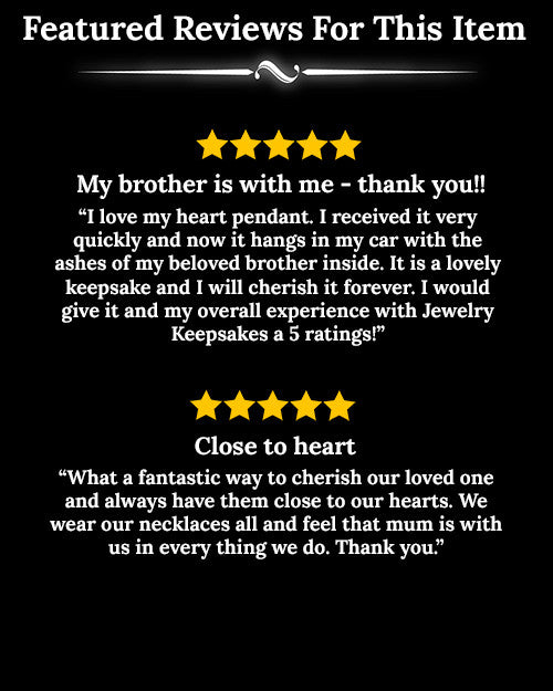 Urn Pendant Breathless Heart Glass Locket