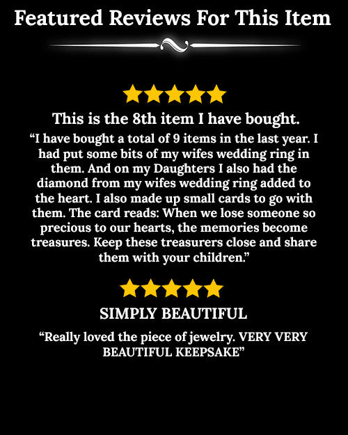 Cremation Jewelry Sterling Silver Forever Loved Heart Keepsake