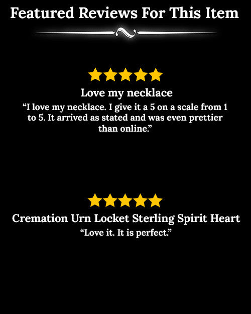 Cremation Urn Locket Sterling Silver Spirit Heart