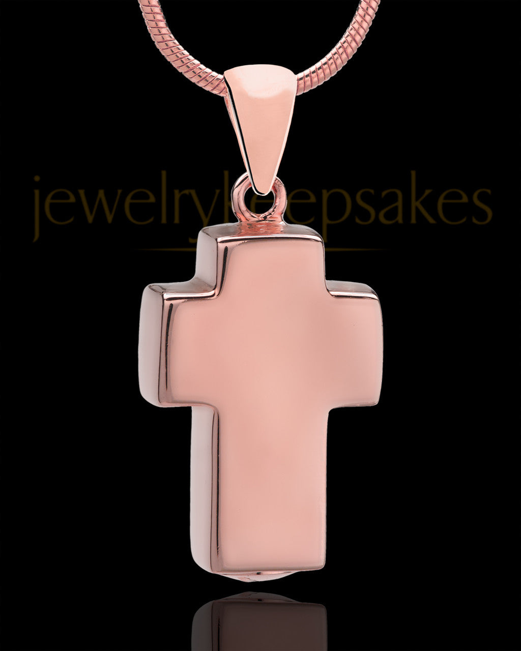Rose Gold Plated Blessed Cross Keepsake Jewelry
