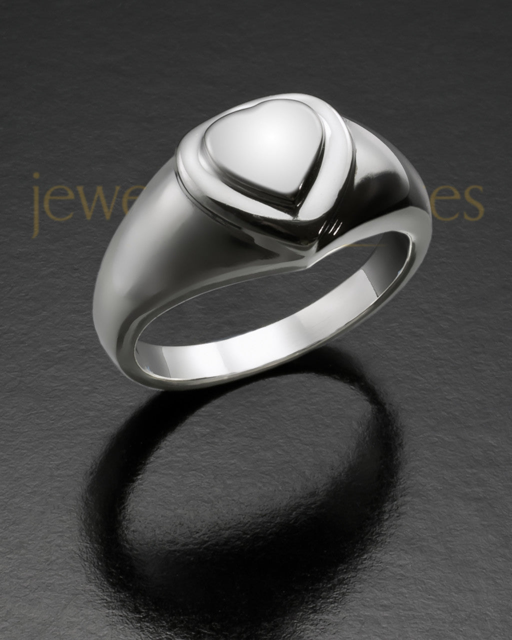 Ladies White Gold Forever Love Memorial Ring