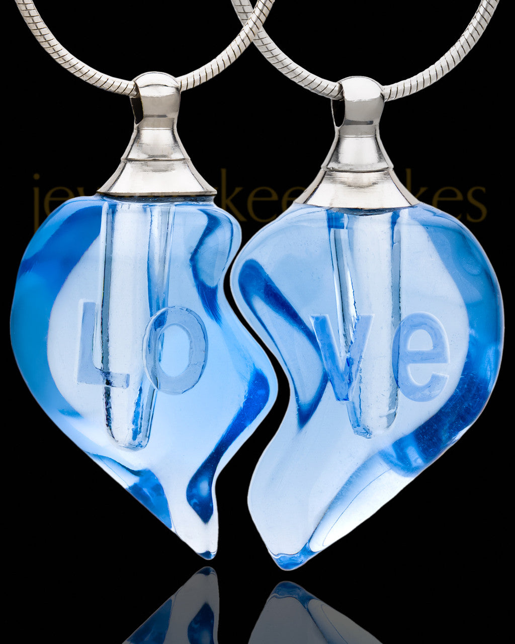 Tranquil Moments Double Hearts Glass Locket