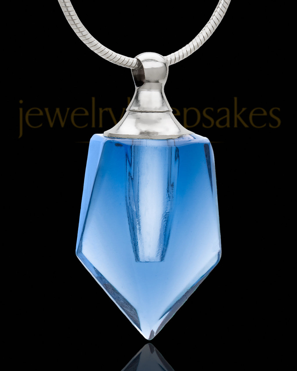Cremains Pendant Indigo Devoted Glass Locket