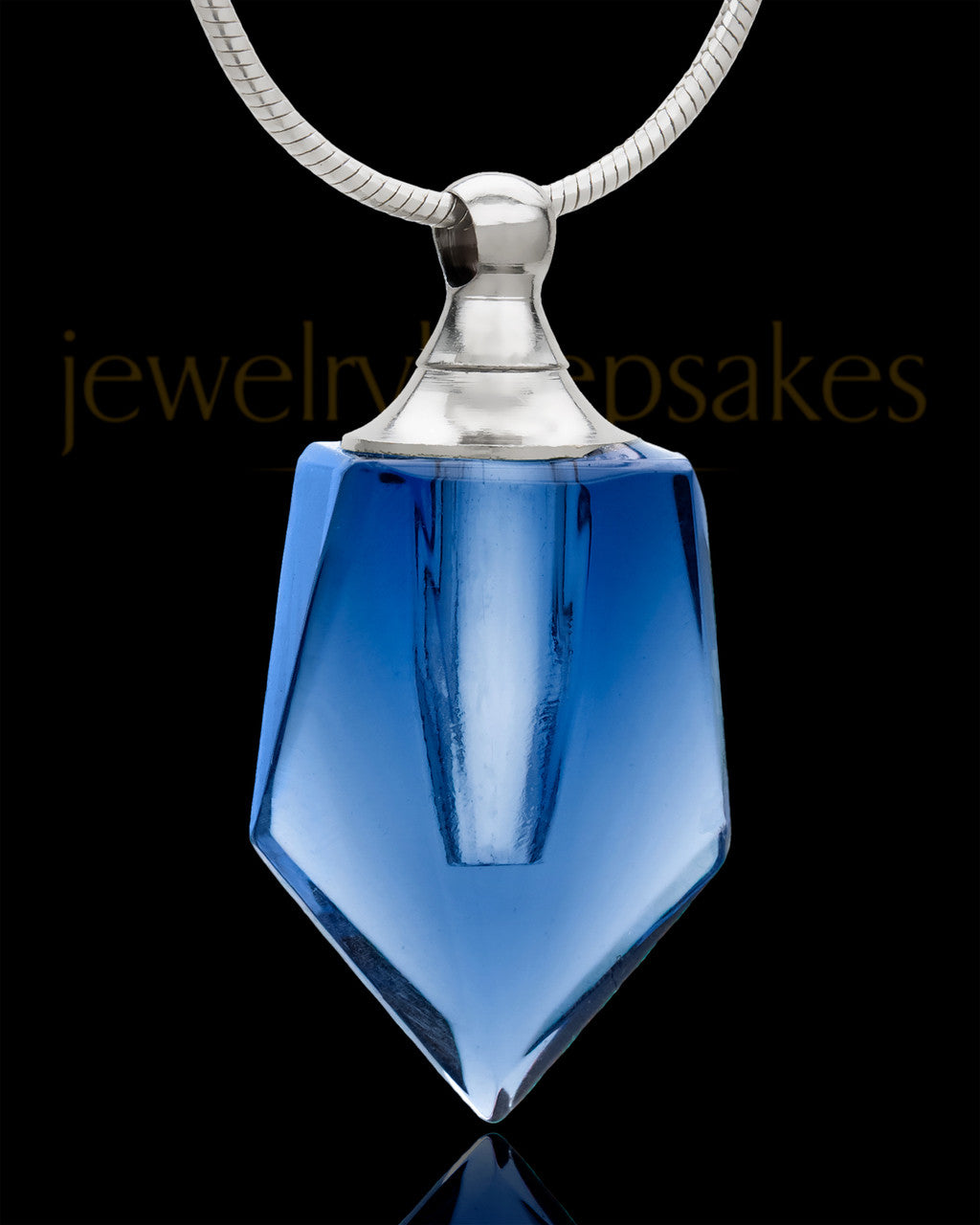 Cremains Pendant Dark Indigo Devoted Glass Locket