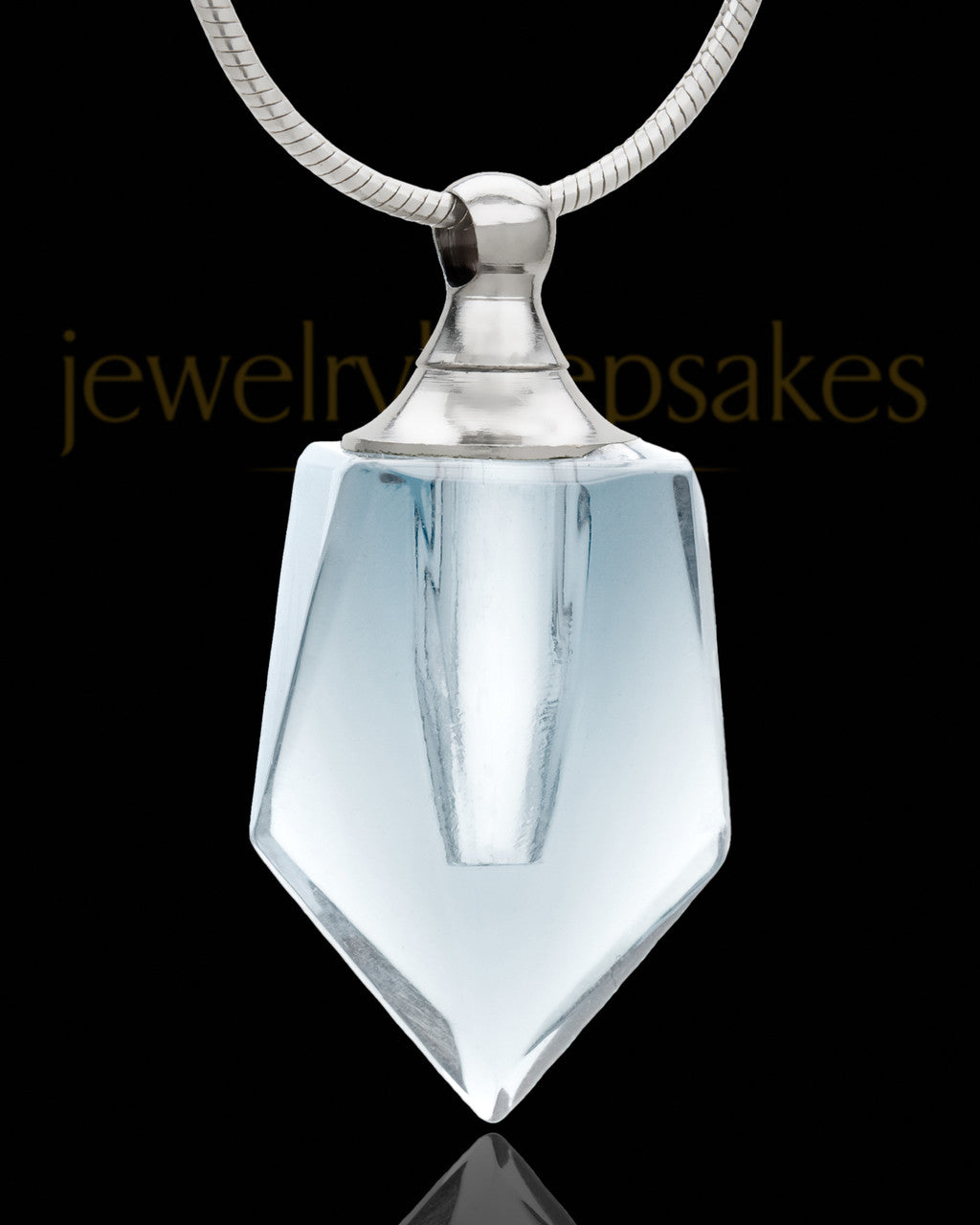 Locket Necklace Clear Devoted Glass Locket