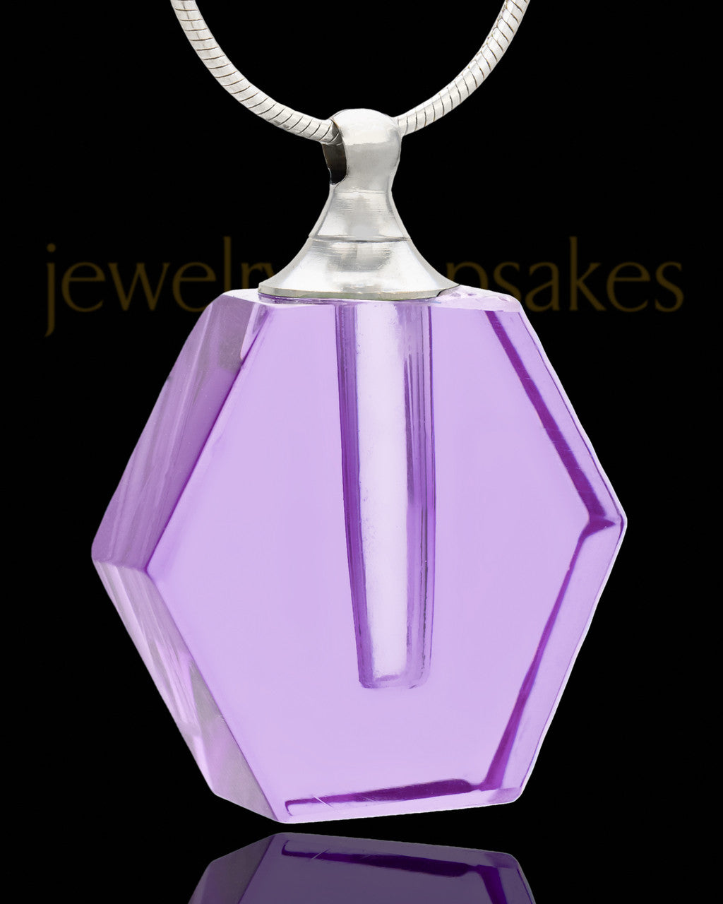 Remembrance Jewelry Lavender Honesty Glass Locket