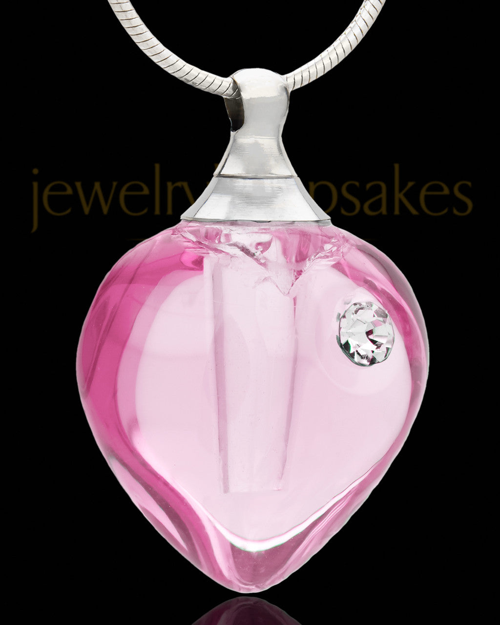 Urn Pendant Breathless Heart Glass Locket