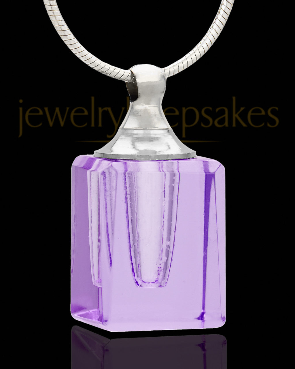 Memorial Jewelry Lavender Darling Glass Locket