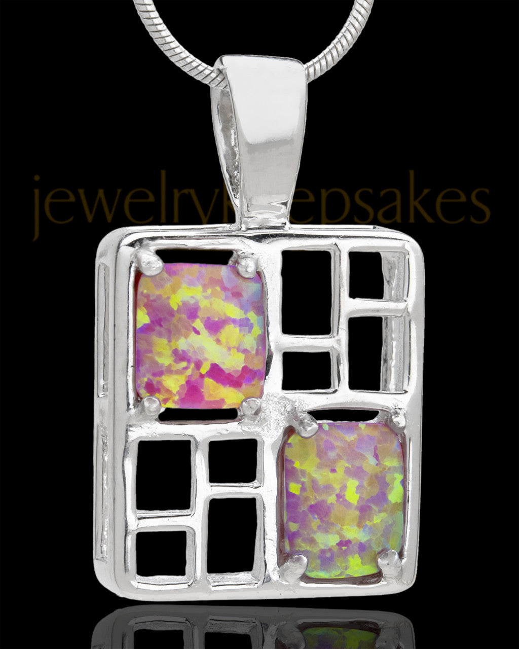Silver Plated Confident Cremation Urn Pendant