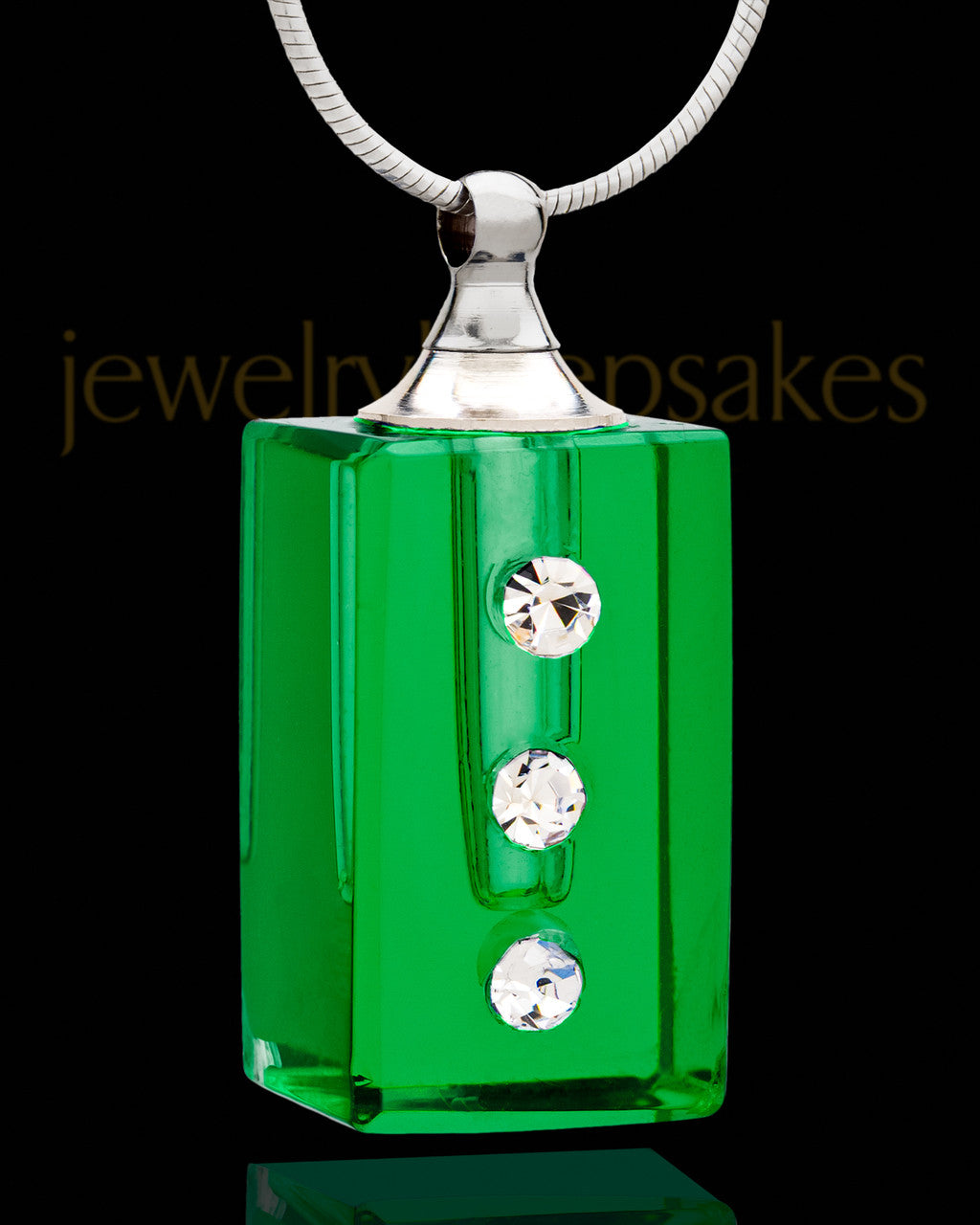 Ashes Pendant Green Dependable Glass Locket