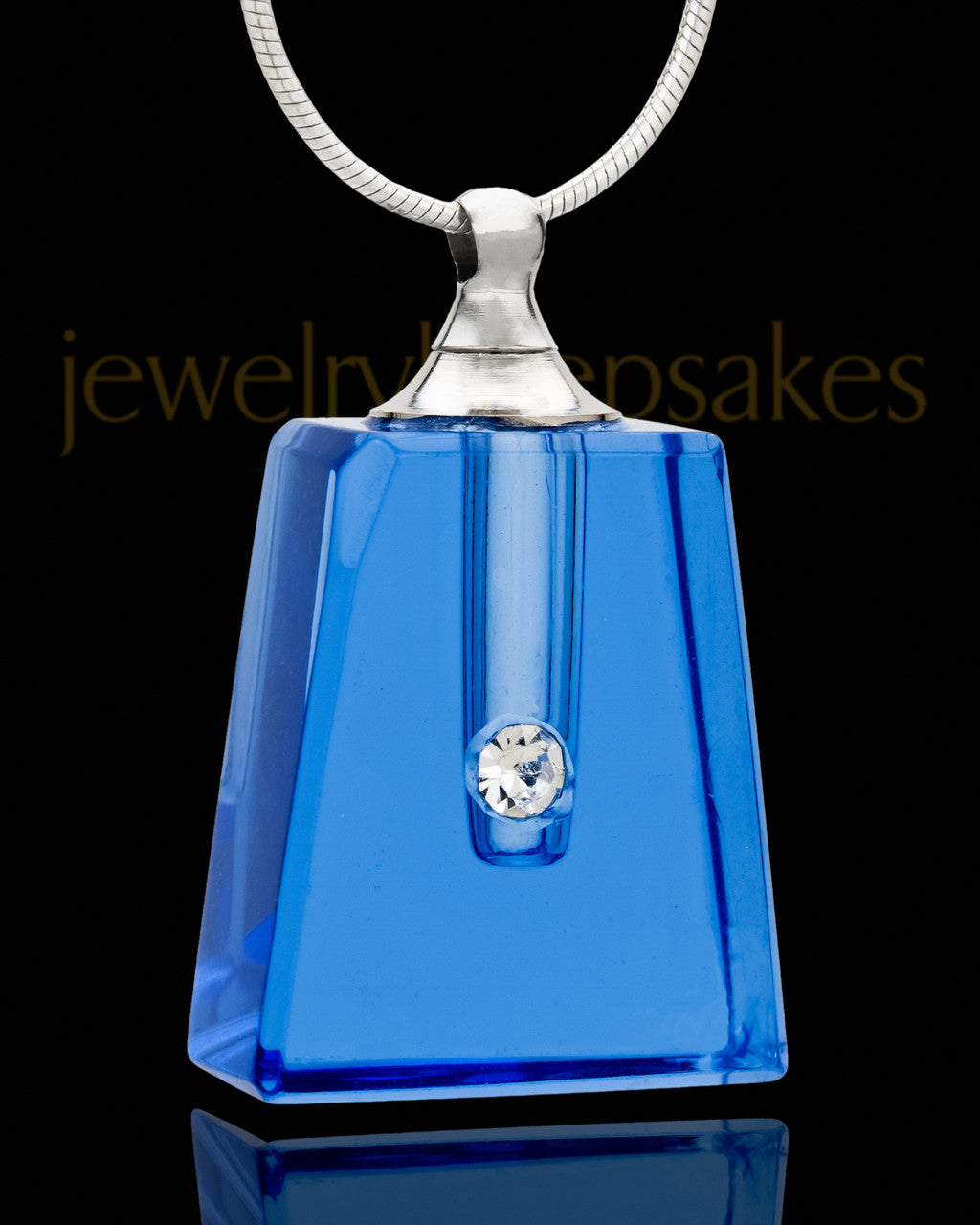 Memorial Jewelry Indigo Reverence Glass Locket