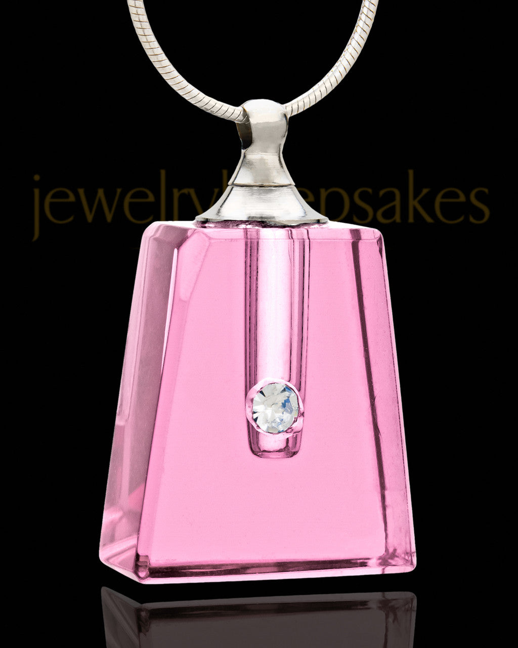 Cremation Jewelry Rose Reverence Glass Locket