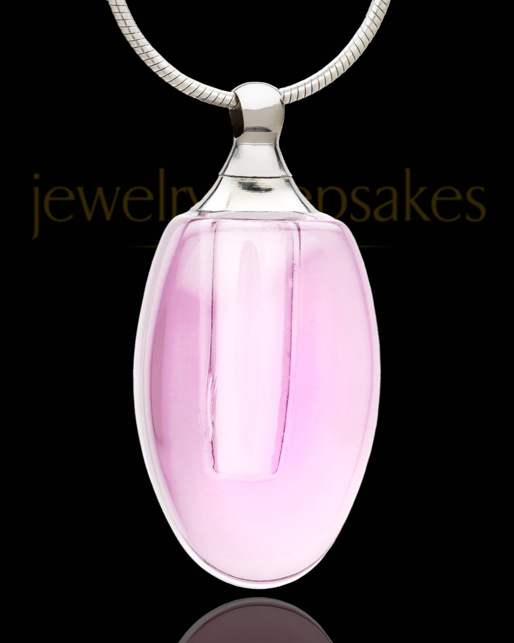 Cremation Necklace Rose Forever Glass Locket