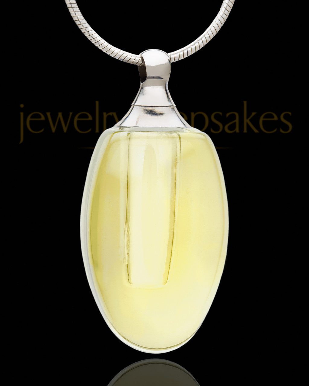 Ashes Locket Golden Forever Glass Locket