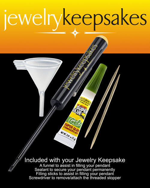 14K White Gold Elegant Cross Cremation Pendant