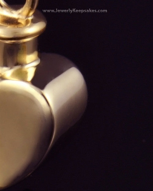 Urn Locket Small Heart - Gold Plated