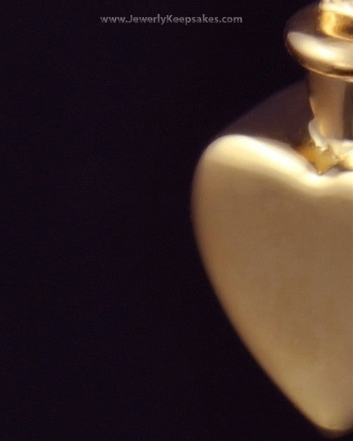 Urn Locket Small Heart - Gold Plated
