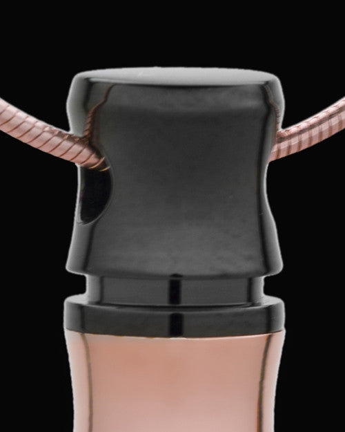 Cremation Necklace Stainless Rose Gold Strength Cylinder
