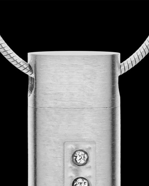 Stainless Steel Locket Necklace Endure Cylinder - Eternity Collection